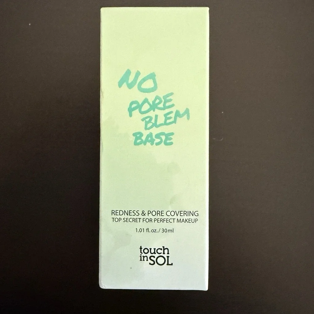 Touch In SOL No Pore Blem Base. Covering Base Makeup 1.01ml Free Ship!